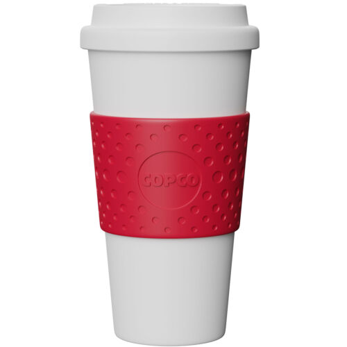 Copco Acadia Double Walled Insulated Hot or Cold Travel Mug Lid 16 Ounce Red