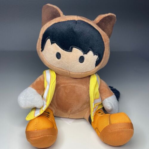 Salesforce Astro Plush Yellow Jacket Construction Worker 8” Stuffed Toy Raccoon