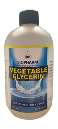 Vegetable Glycerin USP, Food Grade, Kosher Pint (500 mL)