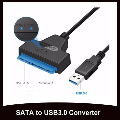 USB 3.0 to 2.5″ SATA III Hard Drive Adapter Cable/UASP SATA to USB 3.0 Converter