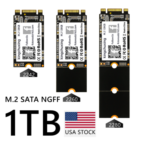 Kingchuxing M.2 NGFF SSD 2280 2260 2242 1TB 512GB SATA Solid State Drive 550MB/s