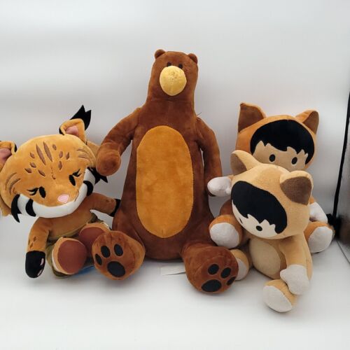 4 Salesforce Plush Lot – Appy Bobcat, Astro Raccoon x2, Trailhead Bear