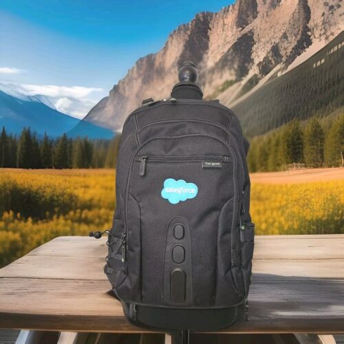 NWT! Salesforce Targus 15.6” Spruce 27L EcoSmart Checkpoint Backpack Black