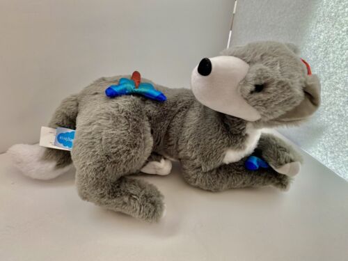 Salesforce Blaze Wolf Plush Mascot 12” Red Bird Butterfly Stuffed Animal W/ Tag