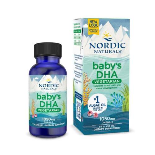 Nordic Naturals Baby’s DHA Vegetarian – Omega-3 DHA For Baby’s Development, 1 oz