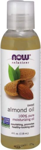 NOW Foods Solutions, Sweet Almond Oil, 100% Pure Moisturizing Oil, 4 Ounce