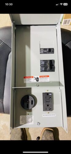 Brand New Siemens Talon Outdoor Panel 125A  4 Space 8 Circuits 50A & 20A Gfci