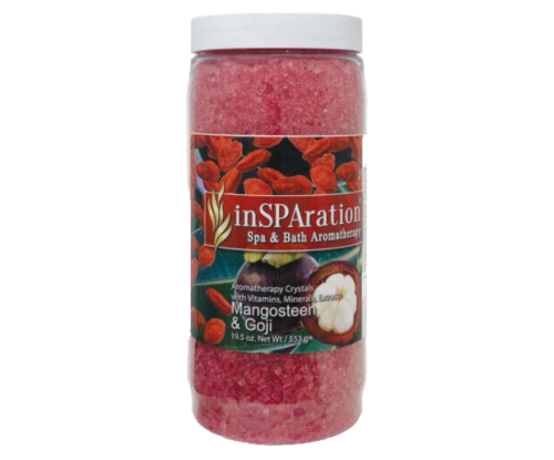 inSPAration Aromatherapy Crystals Hot Tub & Bath – Mangosteen & Goji – 19.5oz