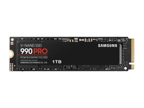 SAMSUNG SSD 990 PRO 1TB, PCIe 4.0 M.2 2280, Seq. Read Speeds Up-to 7,450MB/s