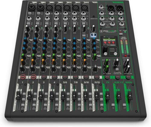 Mackie ProFX12v3+ Series 12-Channel Analog Mixer for Studio-Quality Recording an