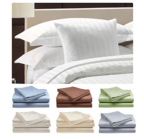 Threshold 400 Thread Count Cotton Sateen 4-Piece Sheet Set Deep Pocket