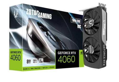 ZOTAC Gaming GeForce RTX 4060 8GB Twin Edge OC DLSS 3 8GB GDDR6 128-bit 17 Gb…