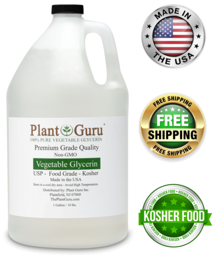 Vegetable Glycerin Bulk 1 Gallons 10.5 lbs. USP 99.9 % Pure Food Grade VG Liquid