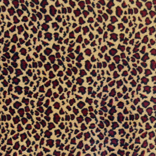 Spotted Leopard Print Fleece Fabric – 60″ Wide – Sold by The Yard & Bolt