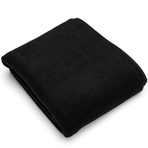 Black Solid Anti Pill Fleece Fabric – 60″ Wide – Sold by The Yard & Bolt