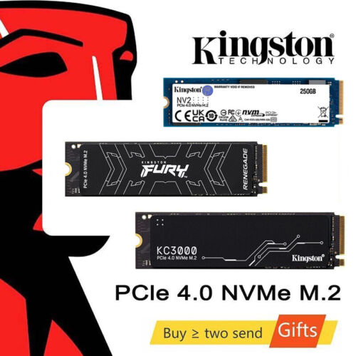 Kingston KC3000 SSD NVME M2 PCIe 4.0 250GB-4TB Internal Solid State Drive a Lot