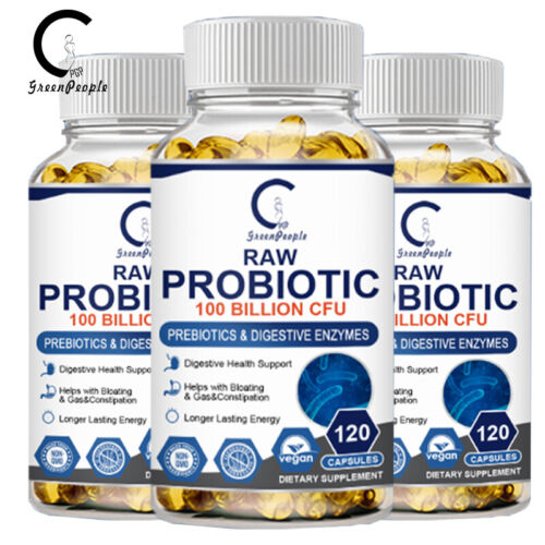 Probiotic 100 Billion CFU Guaranteed Potency Digestive Immune Health 360 Pills