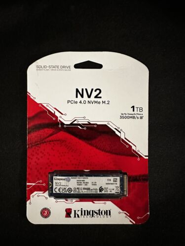 Kingston NV2 1TB M.2 NVMe Internal SSD (SNV2S/1000G)