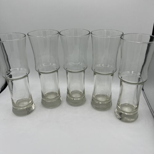 Set Of 5 Libbey 1619 Hurricanes 16 Ounce Napoli Grande Glasses 8.5” Tall EUC