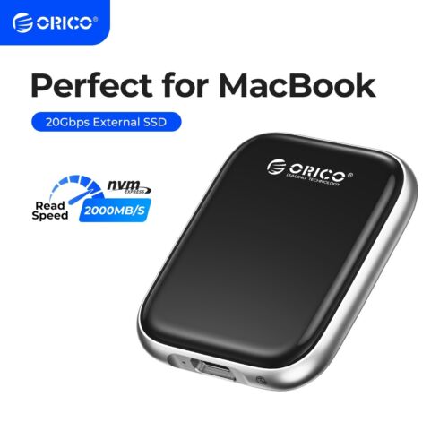 ORICO 2TB Portable SSD 2000MB/s External Solid State Drive USB 3.2 Gen2x2 20Gbps