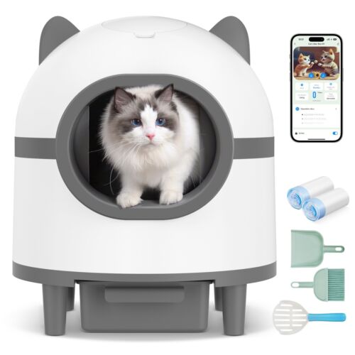 Cat Litter Box Robot Odor Removal Self Cleaning Automatic Cat Litter Box