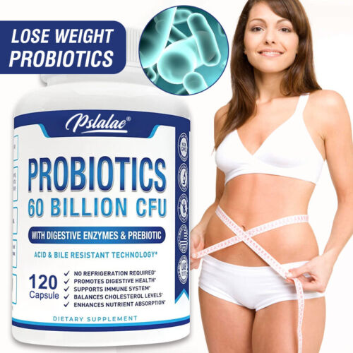 Probiotics 60 Billion CFU Capsules – Promote Digestive Health, Immune Support