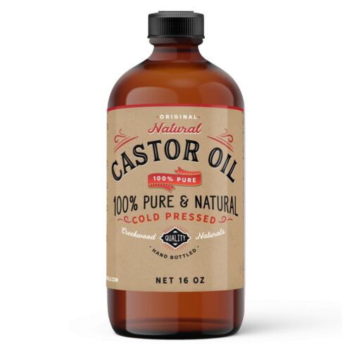 Castor Oil 100% Pure Cold Pressed Unrefined – 16 OUNCE!