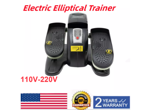 Under Desk Elliptical Machine Electric Seated Leg Foot Pedal Exerciser w/Remote