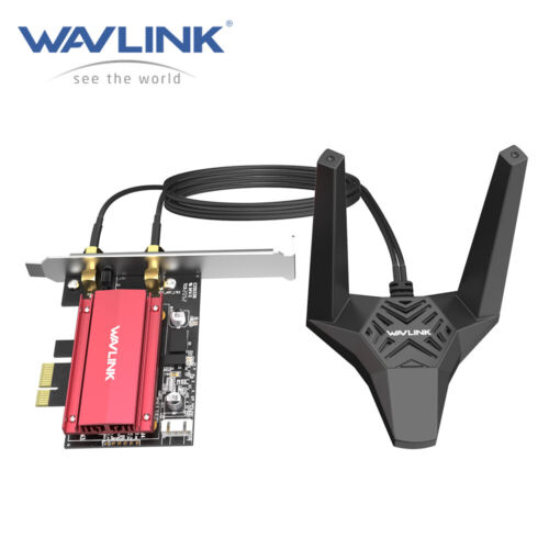 Wavlink WiFi 6 PCIe WiFi Card Bluetooth Wireless Adapter Intel Ax210 Tri-band