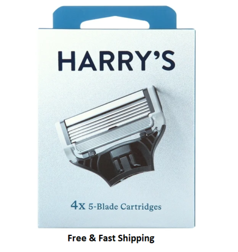 Harry’s Men’s 5-Blade Razor Blade Refills, 4 Count