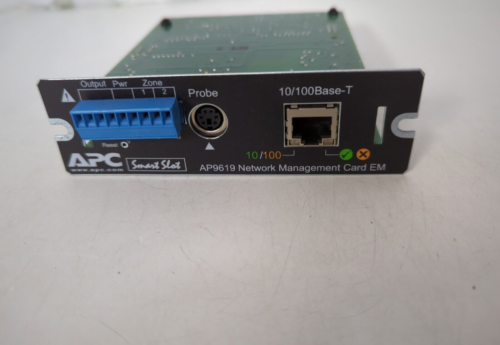 APC Smart Slot AP9619 Network Management Card EM 10/100Base-T