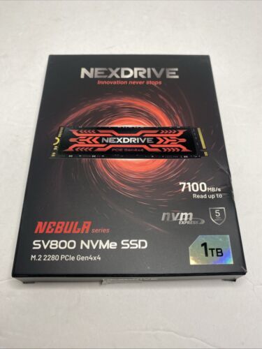 Nexdrive Nebula Series SV800 NVMe M.2 SSD 1TB Gen 4×4 SEALED 7100mbs