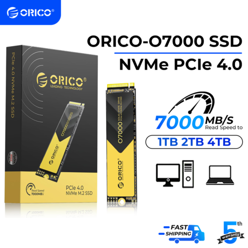 ORICO M.2 NVMe SSD 7000MB/s 2280 PCIe 4.0X4 Internal Solid State Drive SSD O7000