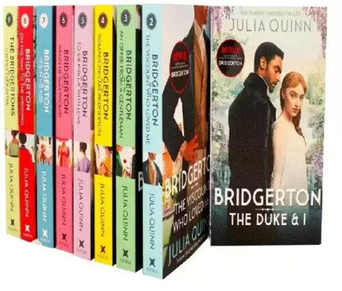 Bridgerton Family Series Collection 1-9 Books Set By Julia Quinn NEW Paperback..