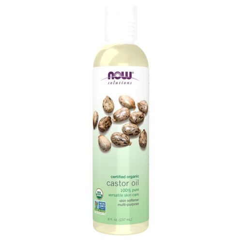 NOW Solutions, Organic Castor Oil, 100% Pure Versatile Skin Care, Multi-Purpose