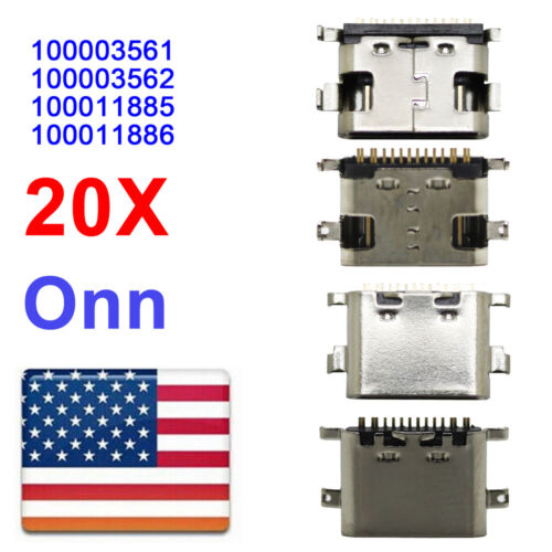 20X Type-C USB Charging Port For ONN 8” Surf Gen 2 Tablet 100011885 100003561