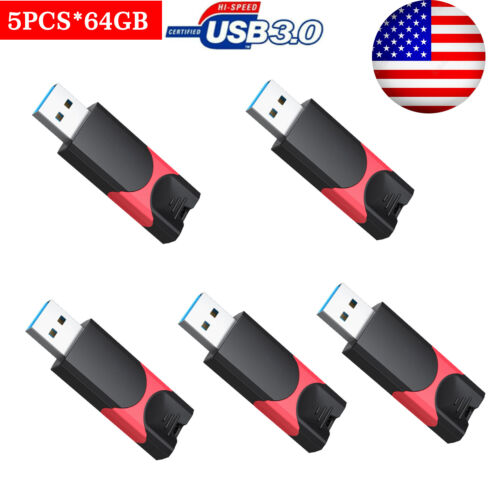 5X 32GB Flash Drive USB 3.0 Memory Stick External Pen Drives Storage Thumb Drive