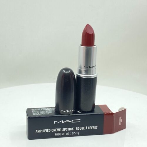 MAC Lipstick Amplified Creme 108 Dubonnet 0.1 oz/3 g Full Size New In Box