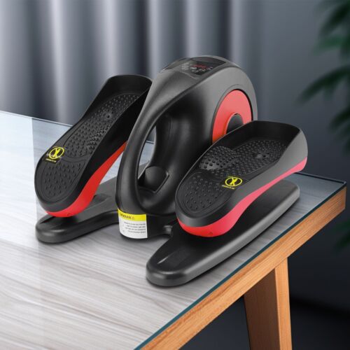 2-in1 Auto/Manual Mode Under Desk Elliptical, Seated Foot Pedal Exerciser w/LCD