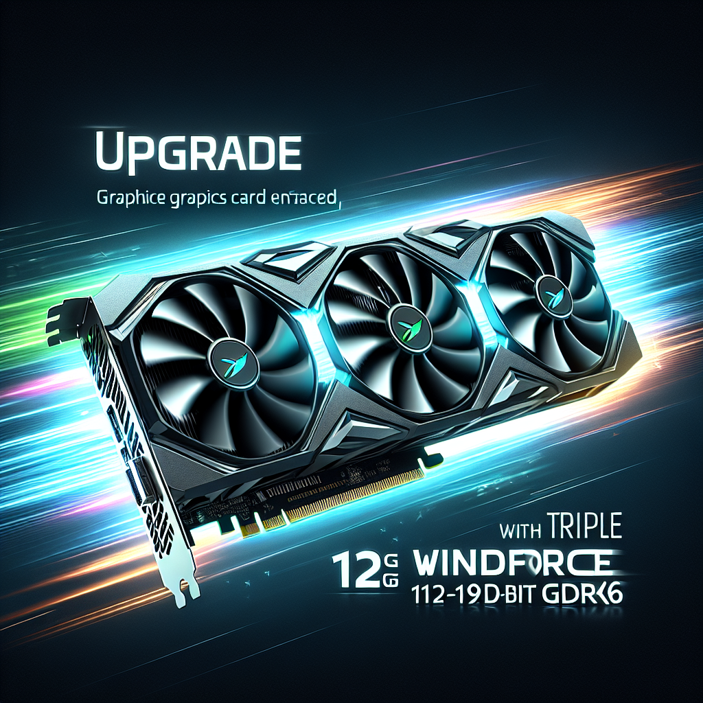 Upgrade Your Graphics Card with 3X WINDFORCE Fans 12GB 192-bit GDDR6 for Superior Gaming