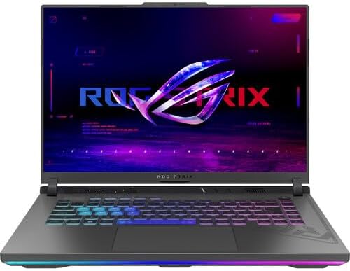 ASUS 2024 Gaming Laptop | ROG Strix G16 | Intel 24-Core i9-13980HX | NVIDIA GeForce RTX 4060 8GB | 16GB DDR5 | 1TB SSD | 16″ 1920 x 1200 165Hz | Win11 Pro – Wi-Fi 6E – BT 5.3 – RGB Backlit KB – Gray