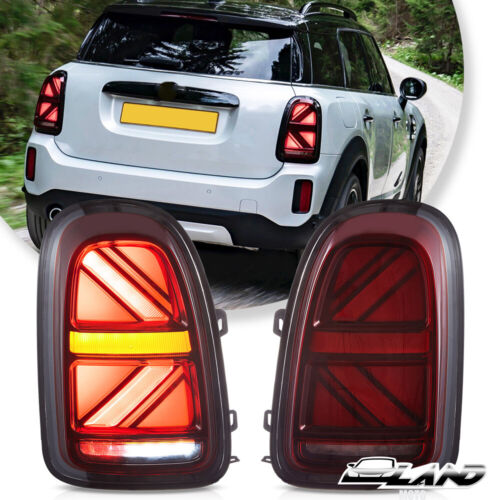 Red LED Tail Lights For 2017-2023 MINI Cooper Countryman F60 W/Startup Animation