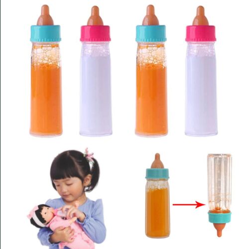 2PCS Baby Dolls Feeding Bottle Magic Set Disappearing Milk Pretend Play Toy