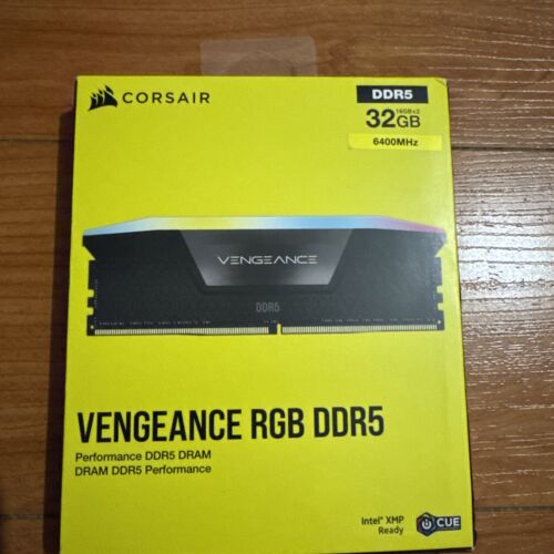 CORSAIR Vengeance RGB 32GB (2 x 16GB) 288-Pin PC RAM DDR5 6400 Desktop Memory