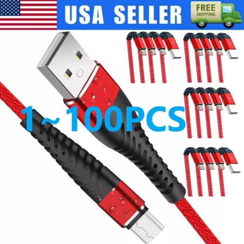 Heavy Duty Micro USB Fast Charger Data Cable Cord For Samsung LOT Android HTC LG