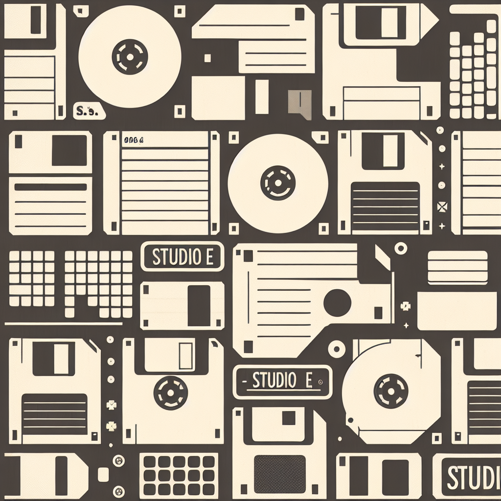 The Timeless Appeal of Studio E Fabrics Data Point Retro Floppy Disks White