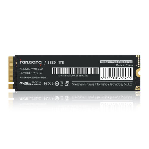 Fanxiang PS5 1TB SSD M.2 NVME SSD PCIe 4×4 7300MB/S Internal Solid State Drive