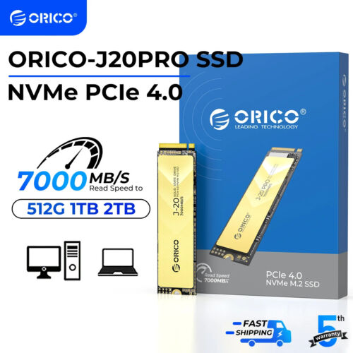 ORICO M.2 NVMe SSD 7000Mb/s PCIe 4.0 NVMe Gen4*4 Internal Solid State Drive M.2