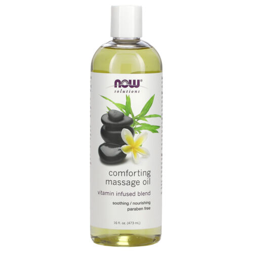 Now Foods Solutions Comforting Massage Oil 16 fl oz 473 ml Paraben-Free, Not