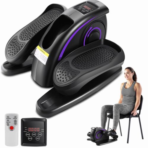 Under Desk Elliptical, Electric Seated Foot Pedal Exerciser w/Remote&LCD Display